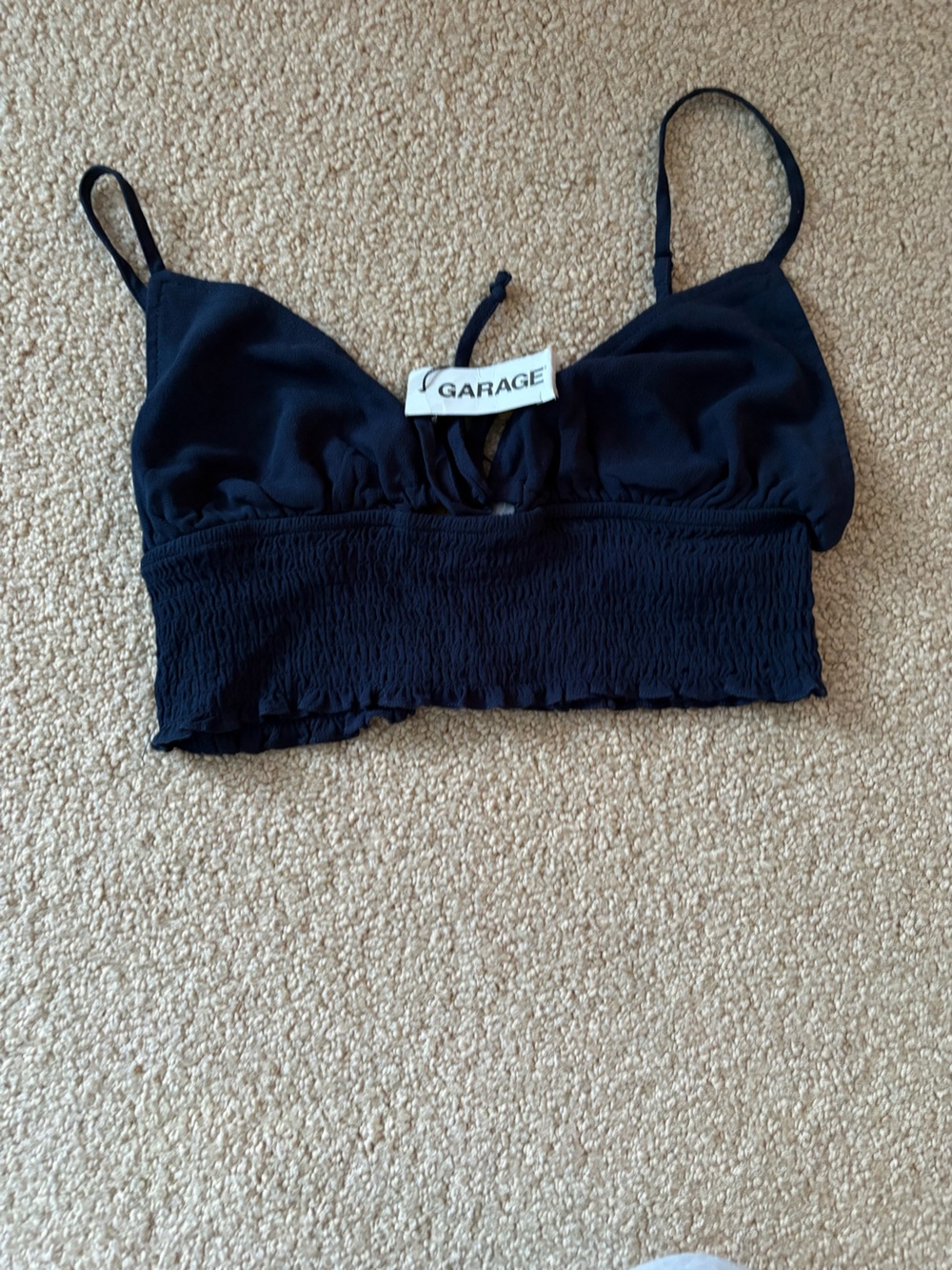 Garage NWT Navy camisole cropped